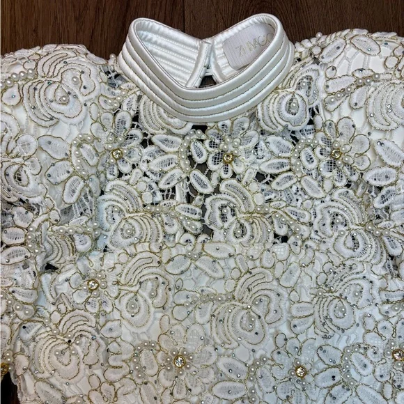 Zhivago Bridal Lace Dress, Originally $850, Size US 4 - Picture 5 of 11